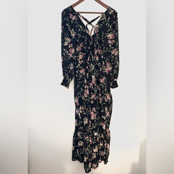 Forever 21 Floral Print Maxi Dress - Size M - Picture 6 of 10